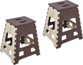 1pc 18inch Folding Stool for Adults and Kids, Also For Kitchen Stepping With (Brown Box) - dailyneed.life