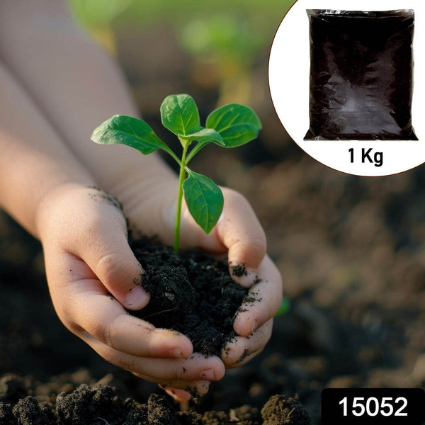 Organic Vermicompost Black Soil for Plants Health Manure (1 KG Approx) - dailyneed.life