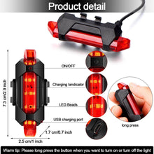 Rechargeable Bicycle Front Waterproof LED Light (Red) - dailyneed.life