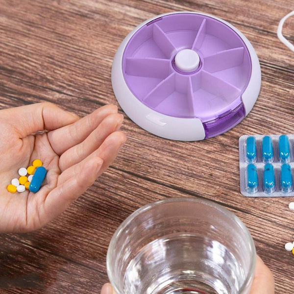 Cute 7-Day Pill Box Dispenser – Portable 7-Grid Medicine Organizer (1 Pc) - dailyneed.life