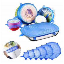 Silicone Stretch Lids Reuseable Microwave Safe Flexible Covers (Set of 6) (Loose Pack) - dailyneed.life