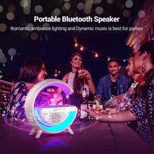 3-in-1 Multi-Function LED Night Lamp with Bluetooth Speaker, Wireless Charging, for Bedroom for Music, Party and Mood Lighting - Perfect Gift for All Occasions blootuth speaker (Media Player) - dailyneed.life