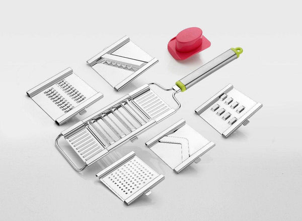 6 in 1 Stainless Steel Kitchen Chips Chopper Cutter Slicer and Grater with Handle - dailyneed.life