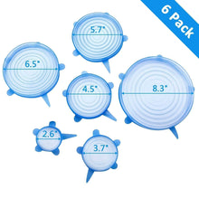 Silicone Stretch Lids Reuseable Microwave Safe Flexible Covers (Set of 6) (Loose Pack) - dailyneed.life