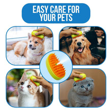 3-in-1 Cat Steamy Brush – Self-Cleaning Pet Grooming & Hair Removal Comb - dailyneed.life