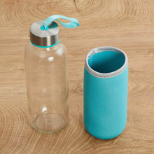 Glass Water Bottle (500 ml) With Cover - dailyneed.life