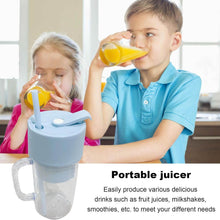 2 In1 Portable Crusher Juicer With Handle & Straw for Smoothie Sipper USB Rechargeable (340 ml) 6 Stainless Steel Blades Compact Juicer Mixer, Juicer Portable Fresh Juice Blender Portable Electric Juicer ( 340 ML ) - dailyneed.life