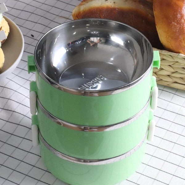 3 Layer Doraemon Lunch Box Tiffin High Quality Steel Lunch Box 3 Layer Tiffin For School ,Office & Traveling Use - dailyneed.life