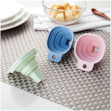 Flexible Silicone Foldable Kitchen Funnel for Liquid / Powder Transfer Hopper Food (Small) - dailyneed.life