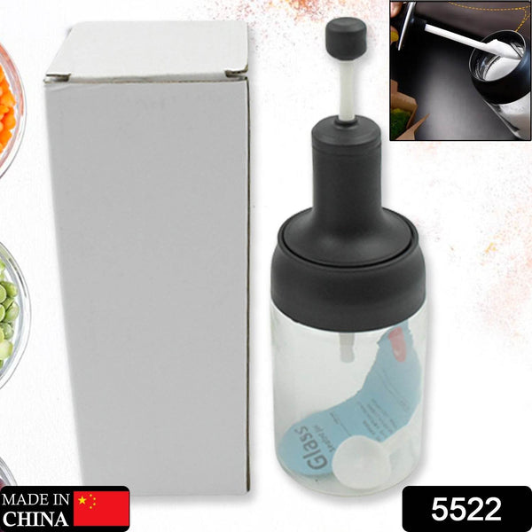 All-in-One Seasoning Jar: Heat-Resistant Glass with Spoon (1 Pc) - dailyneed.life