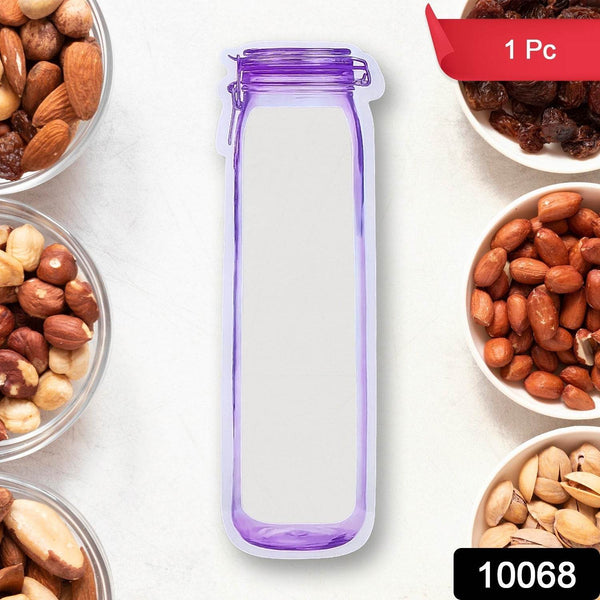 Food Storage Bag Bottles Shape Ziplock Bags Reusable (1 Pc / 500 ML) - dailyneed.life