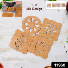 Wooden Table Coasters Tea Coasters (1 Pc / Mix Design) - dailyneed.life