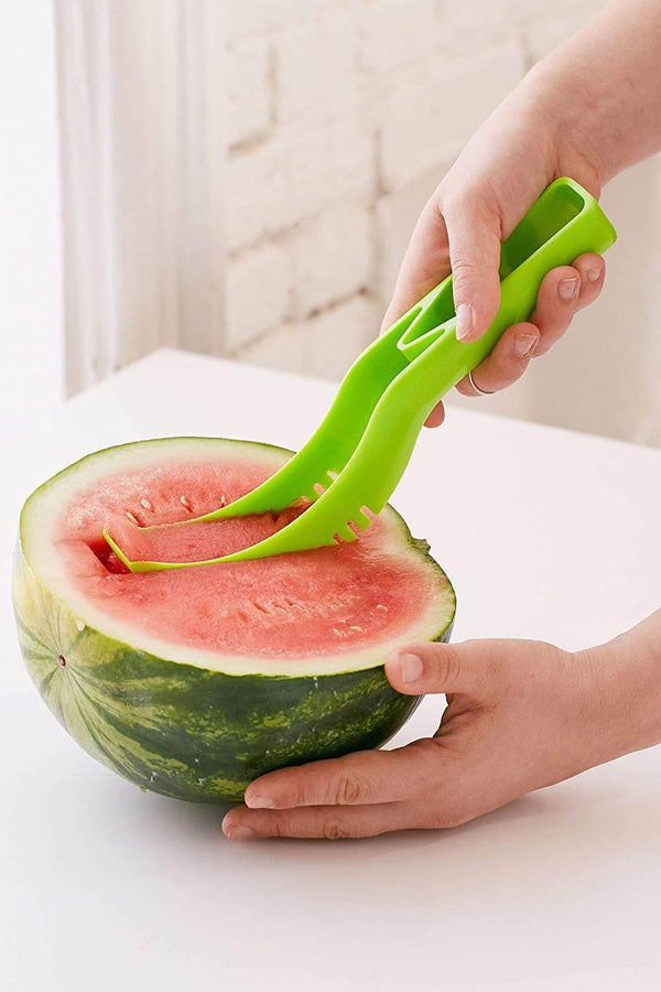 Plastic Watermelon Cutter, Slicer, Corer & Server – Easy to Use Fruit Tool - dailyneed.life