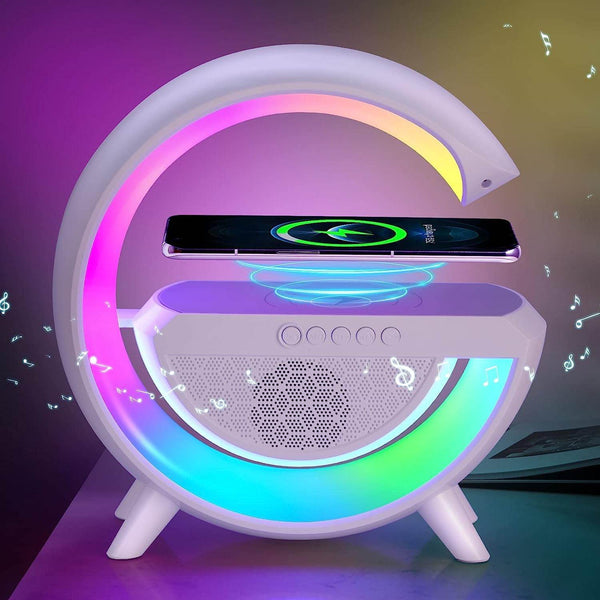 3-in-1 Multi-Function LED Night Lamp with Bluetooth Speaker, Wireless Charging, for Bedroom for Music, Party and Mood Lighting - Perfect Gift for All Occasions blootuth speaker (Media Player) - dailyneed.life