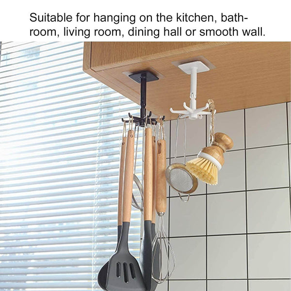 360° Rotating Folding Hook Self-Adhesive Waterproof Wall Mounted Hook - dailyneed.life