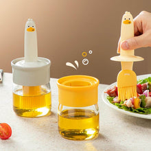 Plastic 2 in 1 Oil Dispenser Bottle with Silicone Basting Brush (1 Set) - dailyneed.life