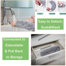 Microfiber Dusters for Cleaning, Telescoping Feather Duster with 100 inches Extendable Handle Pole, Dusting Cleaning Tools for Cleaning High Ceiling, Ceiling Fan, Blinds, Cobwebs, Furniture, Cars - dailyneed.life