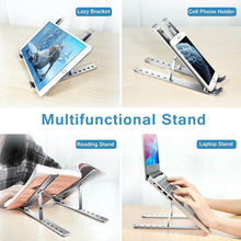 Metal Portable Laptop Stand – 6-Angle Adjustable Riser for Laptops, Phones & Tablets - dailyneed.life