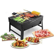 Folding Barbeque Charcoal Grill Oven (Black, Carbon Steel) - dailyneed.life