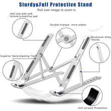 Metal Portable Laptop Stand – 6-Angle Adjustable Riser for Laptops, Phones & Tablets - dailyneed.life