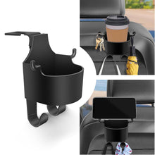 Car Headrest Backseat Organizer, 3 in 1 Automotive Cell Phone Drink cupholder Adapter with Headrest Hooks for Kids and Adults, Multifunctional Storage for Car Travel Accessories - dailyneed.life