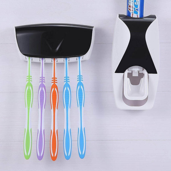 Toothpaste Dispenser & Tooth Brush with Toothbrush - dailyneed.life