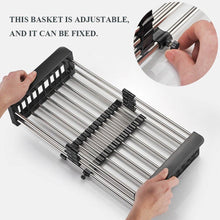 Stainless Steel Expandable Kitchen Sink Dish Drainer - dailyneed.life