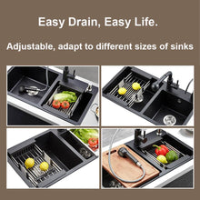 Stainless Steel Expandable Kitchen Sink Dish Drainer - dailyneed.life