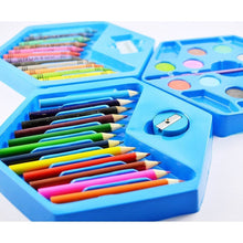 46 Pcs Plastic Art Colour Set with Color , Crayons, Oil Pastel and Sketch Pens - dailyneed.life