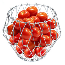 Multipurpose Fruit Basket Stainless Steel Wire Bowl Foldable Basket for Vegetable / Fruits / Dining - dailyneed.life