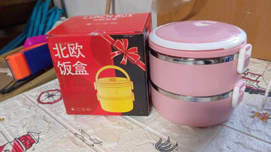 Doraemon 2layer Lunch Box Steel High Quality 2 Layer Tiffin Box For Home , Office & School Use - dailyneed.life