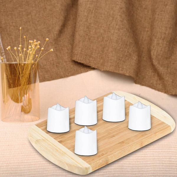 Festival Decorative - LED Tealight Candles, Diwali (White, 24 Pcs) - dailyneed.life