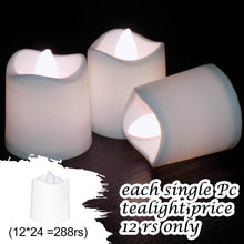 Festival Decorative - LED Tealight Candles, Diwali (White, 24 Pcs) - dailyneed.life