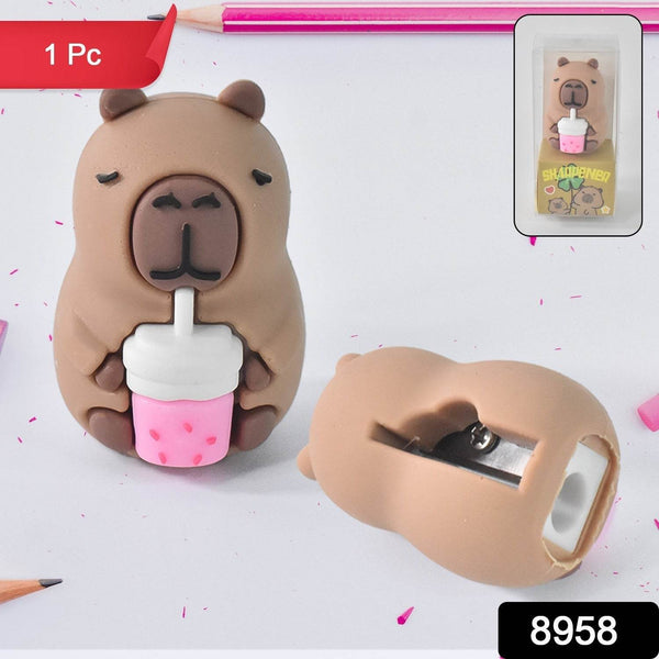 Cartoon Shape Pencil Sharpener with Built-In Eraser (1 Pc) - dailyneed.life