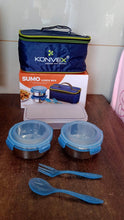 Sumo Lunch Box, with Lunch Bag, Plastic Lunch Box & Plastic Spoon, Fork (2 Pc Set / With Lunch Box) - dailyneed.life