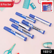 Premium Permanent Blue Marker Pen Set (6 Pcs Set) - dailyneed.life