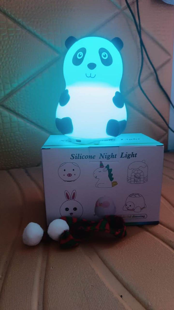 Panda 7-Color LED Silicone Touch Lamp (1 Pc) - dailyneed.life