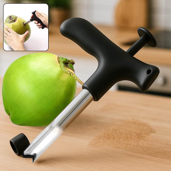 Premium Quality Stainless Steel Coconut Opener Tool / Driller with Comfortable Grip - dailyneed.life