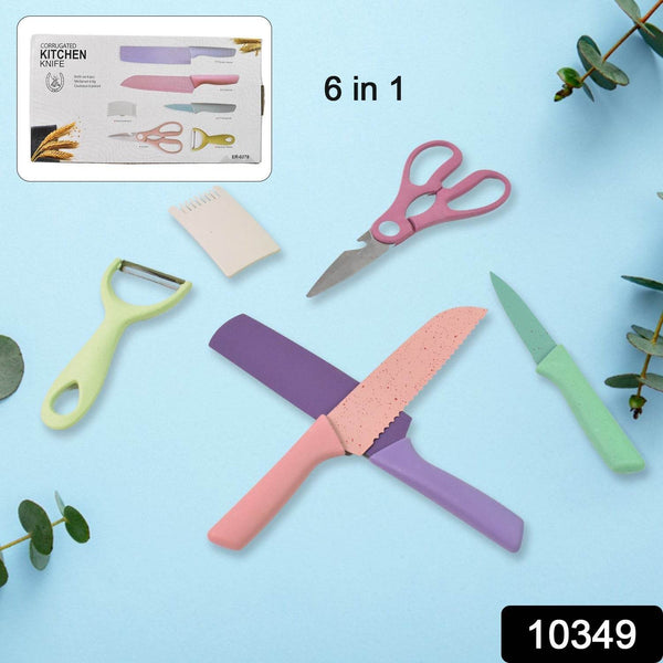 Professional Colorful Kitchen Knives Set (6 Pcs Set) - dailyneed.life