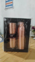 Copper Water Bottle 2 Glasses with Gift Box (3 Pcs Set) - dailyneed.life