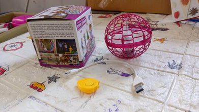 Flying Ball Toys, USB Rechargeable Built-in RGB Lights 360°Rotating Magic Controller - dailyneed.life