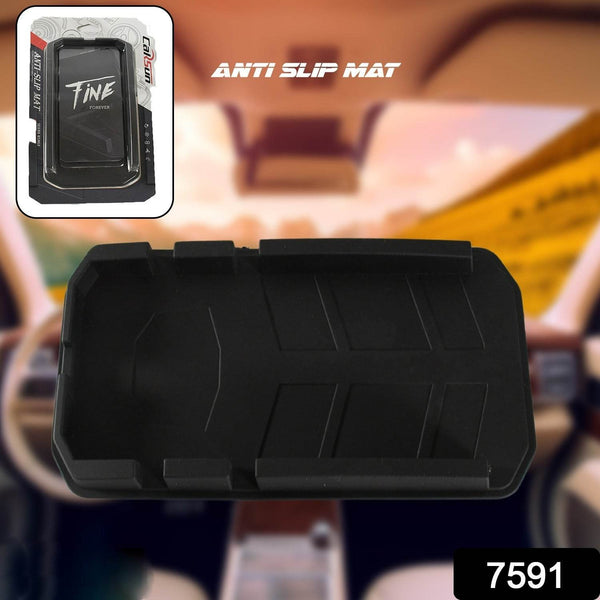 Multipurpose Car Mobile Holder for Dashboard, Anti-slip Durable Silicone Tray Dashboard Pad Storage Mat, Cell Phone Holder, Sun Glasses Stand, GPS Navigation Holder For Car - dailyneed.life