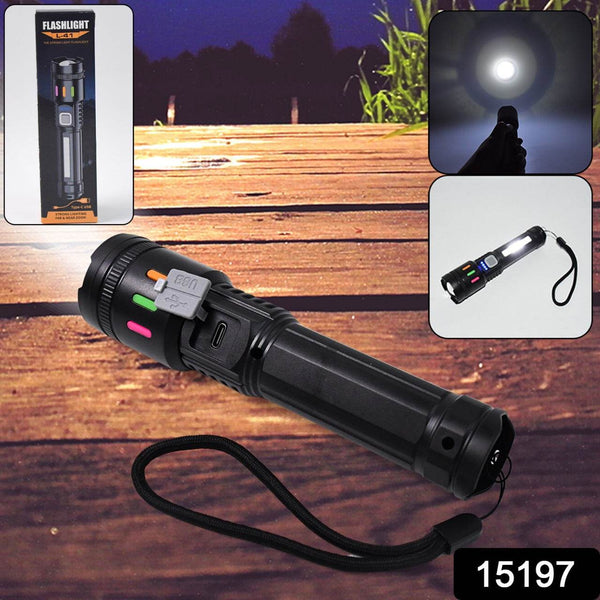 Led Torch High Lumens Fast Charging Flashlight / Torch with Far & Near Zoom (1 Pc) - dailyneed.life