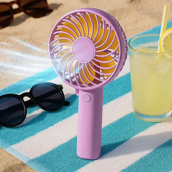 Portable Mini handy Fan & Personal Table Fan | Rechargeable Battery Operated Fan Suitable for Kids, Women, Makeup Artist, Home Office (Battery Not Include) - dailyneed.life