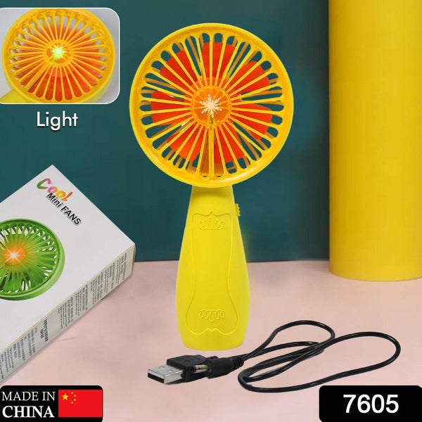 Foldable Handy Light Fans Rechargeable Handheld Mini Fan Electric Personal Fans Hand Bar Desktop Fan (Battery Not Include) - dailyneed.life