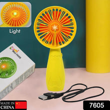 Foldable Handy Light Fans Rechargeable Handheld Mini Fan Electric Personal Fans Hand Bar Desktop Fan (Battery Not Include) - dailyneed.life