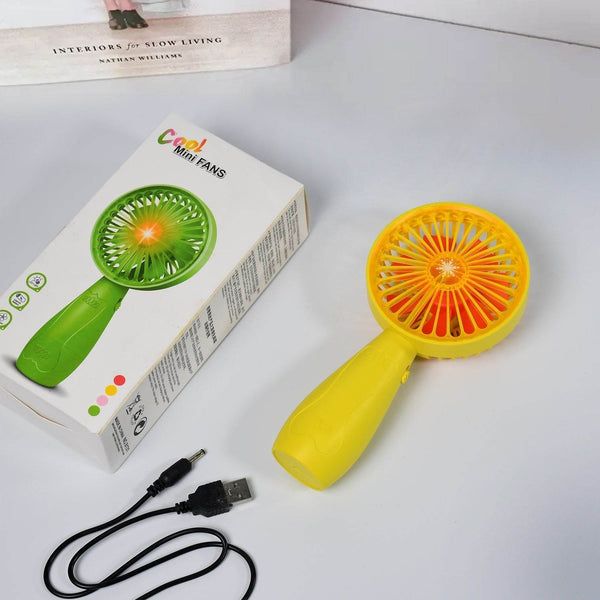 Foldable Handy Light Fans Rechargeable Handheld Mini Fan Electric Personal Fans Hand Bar Desktop Fan (Battery Not Include) - dailyneed.life