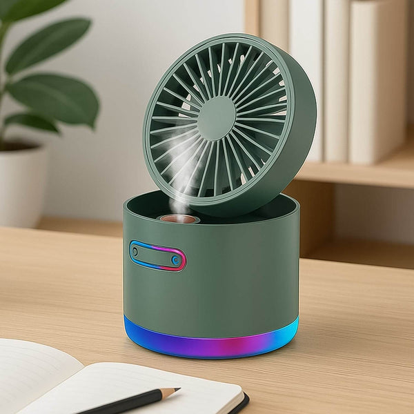 Mini Desktop Cooling Fan with Humidifier Spray - dailyneed.life