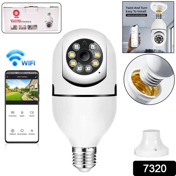 V380 Pro Fisheye 360 Degree Panoramic Wireless WiFi IP CCTV Security Camera (Pack of 1) - dailyneed.life