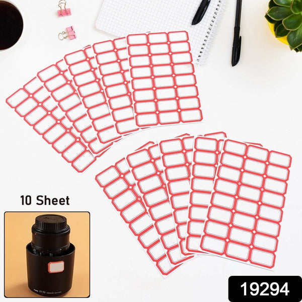 Multipurpose Blank Label Sticker Sheets Pack of Sheets (10 Sheet Set) - dailyneed.life